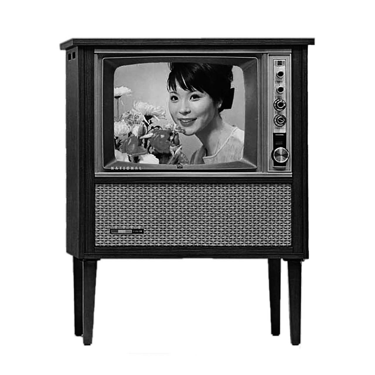 昔の大型テレビには、けっこう本格的なアンプとスピーカーが内蔵されていた
