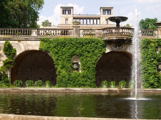 ポツダムの宮殿にある池